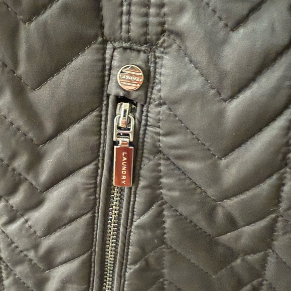 Laundry By Shelli Segal Black Quilted Puffer Jacket - Picture 2 of 7